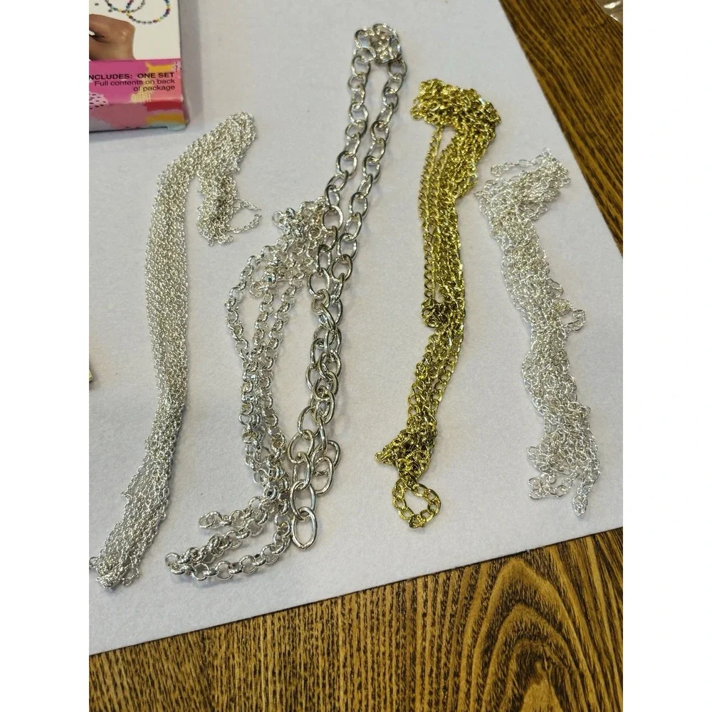 Jewelry Making Bundle Destash Books Chains Beading Kit For Kids